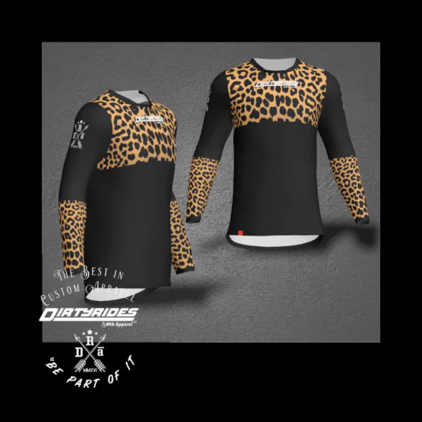 Leopard Print MTB Jersey
